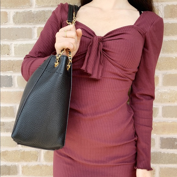 NWT Tory Burch McGraw slouch chain  tote - Picture 3 of 6